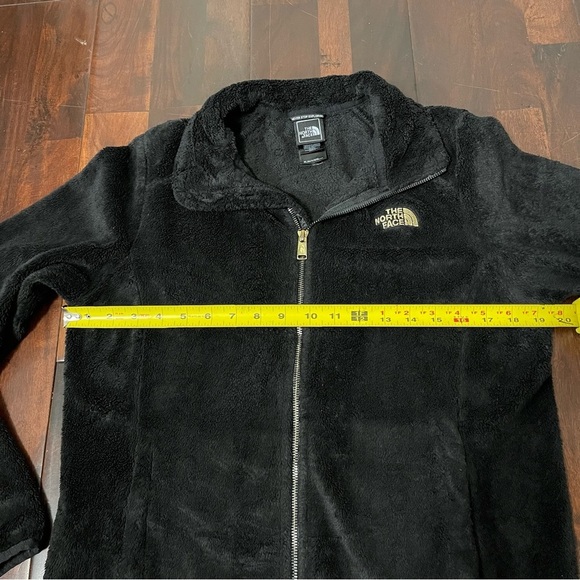 North Face Jacket Womens Medium Black And Gold Fleece Teddy Osito Fuzzy Full Zip - Picture 4 of 7